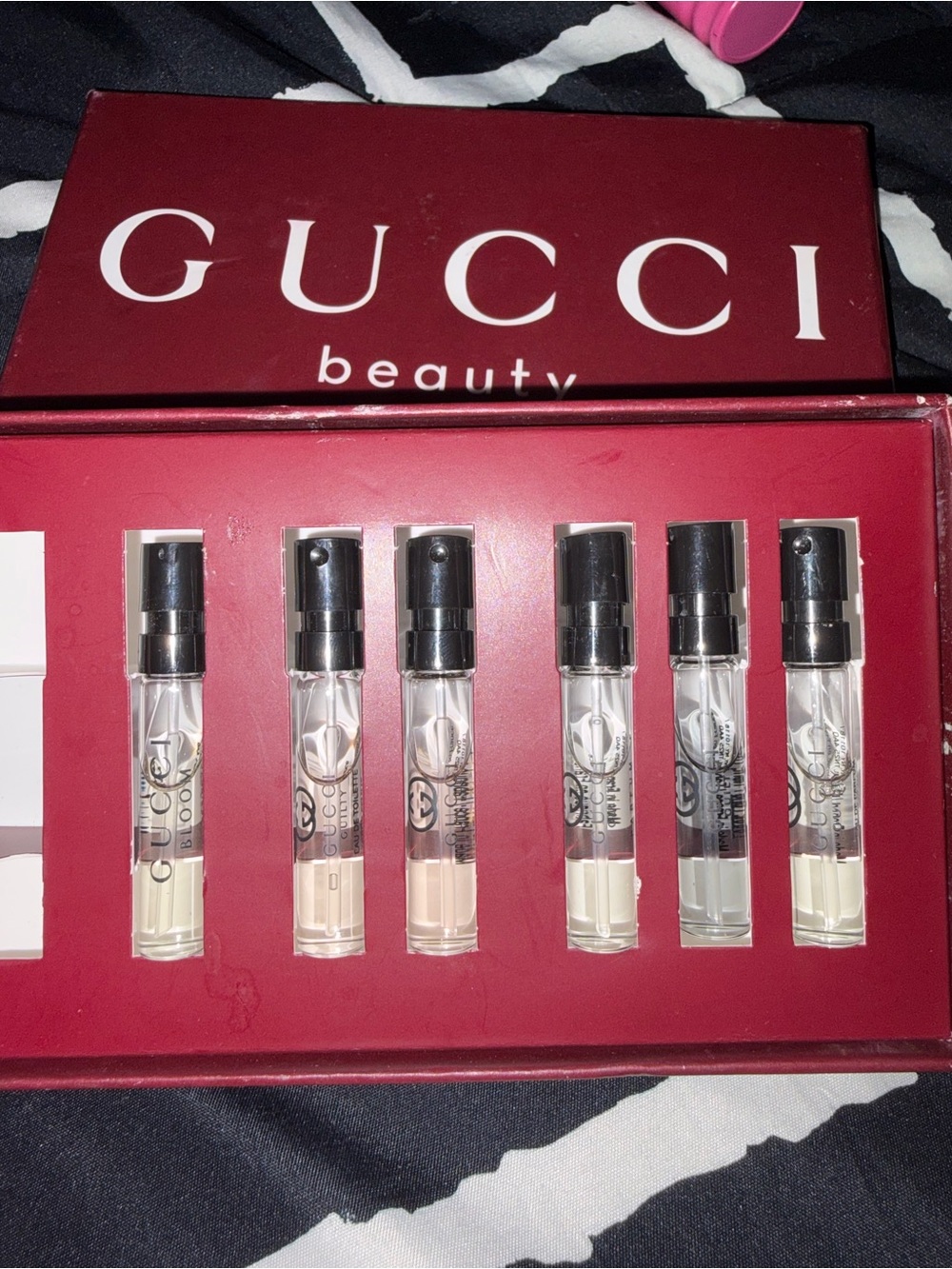 Gucci Beauty Mini Vial Set - Red Box with Clear Vials - Picture 2 of 6